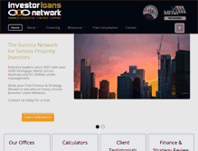 Tablet Screenshot of investorloansnetwork.com.au
